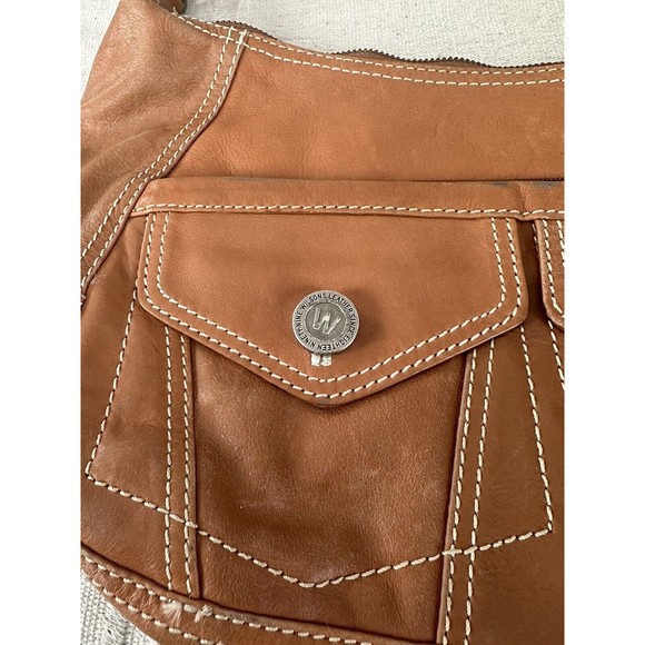 Women's Wilson Leather Brown Leather Shoulder Bag Tote Lady Handbag Hobo Satchel - Picture 4 of 10